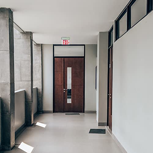 Ciata Led Exit Sign, Light Up Exit Sign, Emergency Lighting Exit Sign, Single Face Edge Lit Emergency Exit Lights With Battery Backup, Exit Light, Clear Panel Wall Mount Red Illuminated Exit Sign #TOP1