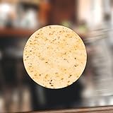 Swavecat 50 calcomanías de tortilla mexicana para decoración de cocina de pequeñas empresas, tortillas de alimentos, burrito, vinilo, calcomanías redondas autoadhesivas para pequeños paquetes de