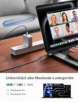 LISEN USB C auf für Magsafe 3 Ladekabel [2M 140W] Mcacbook Ladekabel Laptop-Zubehör Schnelllade für Macbook Air M2 M3 2023/2022,MacBook Pro 13 2023(M3,M2,14-16 inch),Weltraumgrau – Ansicht 3