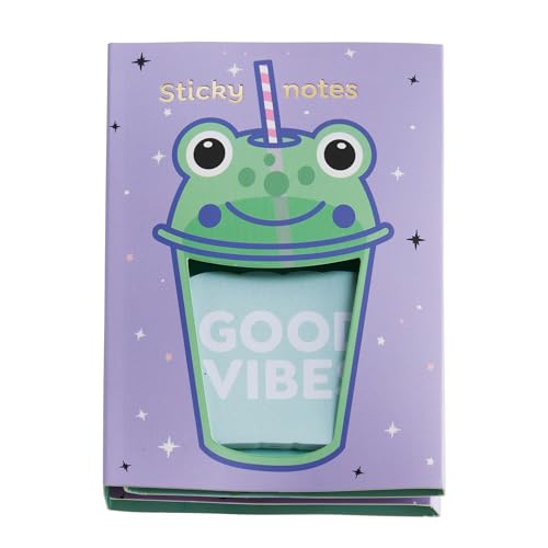 Back2Fun - Set de notas adhesivas ranita, 10 blocs con 250