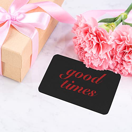 200Pcs Blank Business Card, Black Cardstock Learning Card, Note Card, Thanksgiving Day Message Gift Card (Black) #TOP2