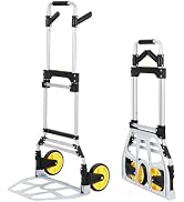 ガービー(Garvee) ハンドトラック キャリーカート 折畳み 軽量 耐荷重150kg 台車 静音 固定ロープ付 ア 業務用 引越し/アウトドア/荷物運搬