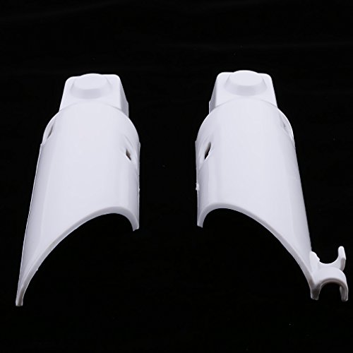 Flameer 2 Pieces Fork Guard Cover Replacement Plastic Motorcycle Front Fork Guard Dust Protector Cover For Honda Crf50 Crf 50 - White #TOP3