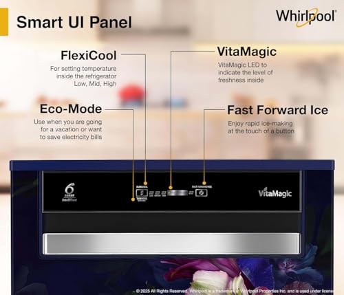 Image of Whirlpool 207 L 4 Star Vitamagic PRO Frost Free Direct-Cool Single Door Refrigerator (230 VMPRO ROY 4S Inv BLUE BELLE EPOQUE-Z, Blue, Auto Defrost Technology)