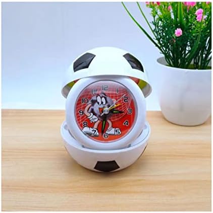 Alarm Clock Small Alarm Clock Household Foldable Portable Small Alarm Clock Basketball Football Bedside Clock