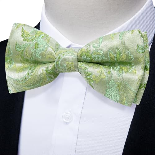Image of YourTies Bow Ties for Men Pretied Bowties Solid Color Satin Bow Tie Formal Business Tuxedo Wedding Party Prom