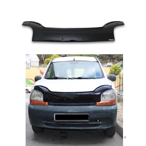BMY Hood Deflector for Renault Kangoo 1997-2003, Bug Shield, Black