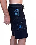 Maui Rippers Men's 22' Mahi Fisherman Short, Black (38)