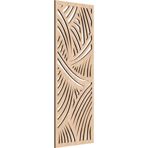 Image of 13 3 /8 inchW x 34 3 /8 inchH x 1 /4 inchT Chester Decorative Fretwork Wood Wall Panels, Red Oak