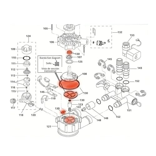 Kit sellador para ablandador de agua 1 pulg miniatura 3