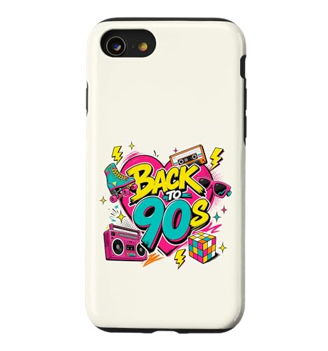���B���e�[�W Back to 90�N�� ���g�� �J�Z�b�g ���W�J�Z ���[���[�X�P�[�g �L���[�u �X�}�z�P�[�X iPhone SE (2020) / 7 / 8 �p