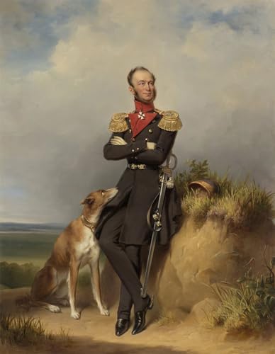 Affiche d'art mural portrait de Guillaume II Kruseman reproduction de prestige 60x90