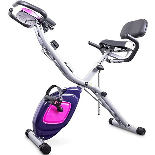 Image of Exercise Bike Folding Exercise Bike Magnetic Control Spinning Household Ultra-quiet Small Mini Weight-loss Bicycle Fitness Equipment