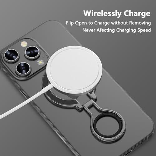Magnetic Phone Ring Holder for MagSafe, Magnetic Snap Phone Grip Magsafe Ring Finger Loop Stand Adjustable Kickstand Fit for iPhone 17 16 15 14 13 12 Pro Max Accessories, Wireless Charging Compatible by Sidpro - Image 4