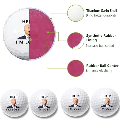botogift Funny Golf Balls Set