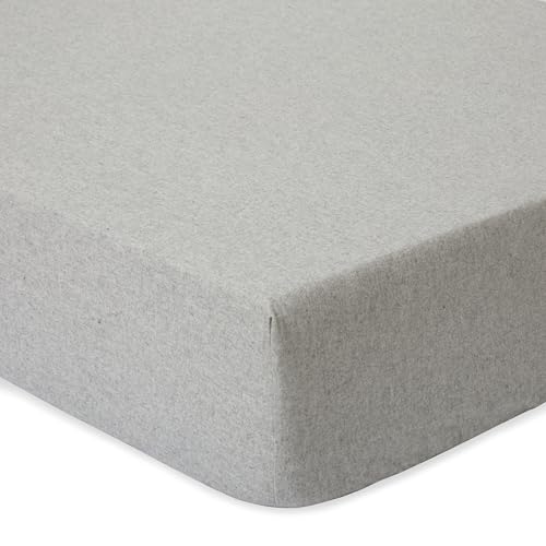 URBANARA Melloa Sábana bajera de franela de 90 x 200 cm, 50 % Tencel Lyocell y 50 % algodón, fabricada en Portugal I Oeko Tex Standard 100, suave y acogedora, altura de 28 cm, toalla de lino cálida,