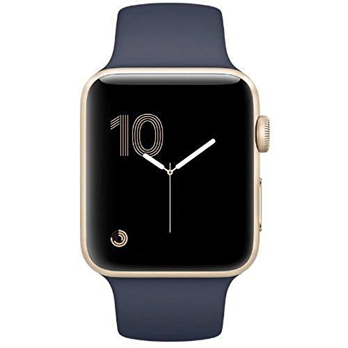 Apple Watch Series 2 42mm (Gold Aluminum Case, Midnight Blue Sport Band) MQ152LL/A