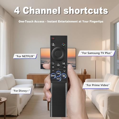 Replacement for Samsung Smart TV Remote Control, Universal Compatible with All Samsung TVs, BN59-01388A for CU7000/DU7200, for 2015-2026 All Crystal UHD, Frame, QLED, OLED, Neo QLED Smart TVs