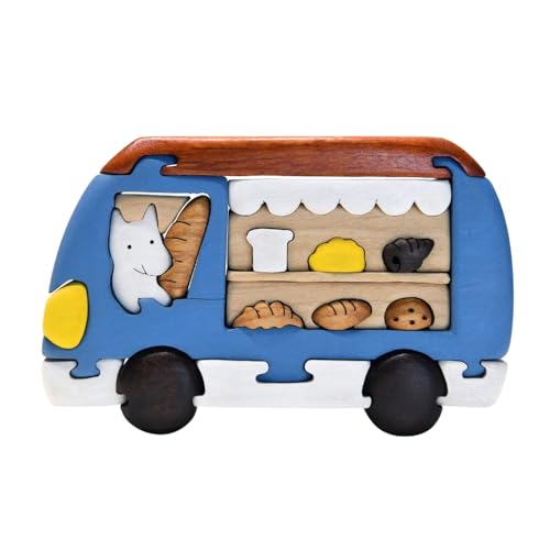 CRAFT BIRD WOOD 木製パズル イヌのパン屋さん 木のままごとセット 7種のパン入り