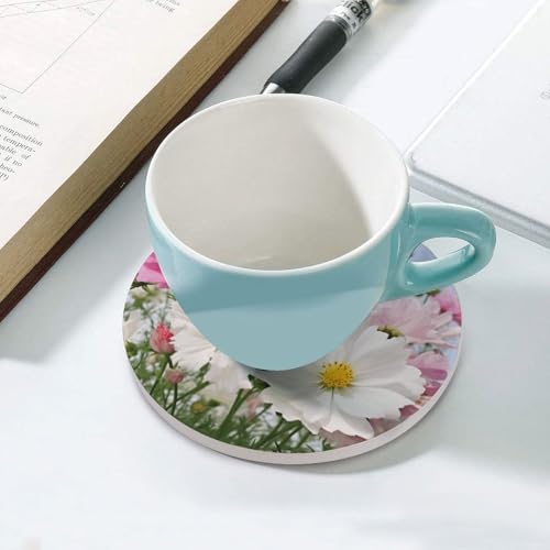 Dessous de verre fleurs blanches pour table basse et apéritif - 6