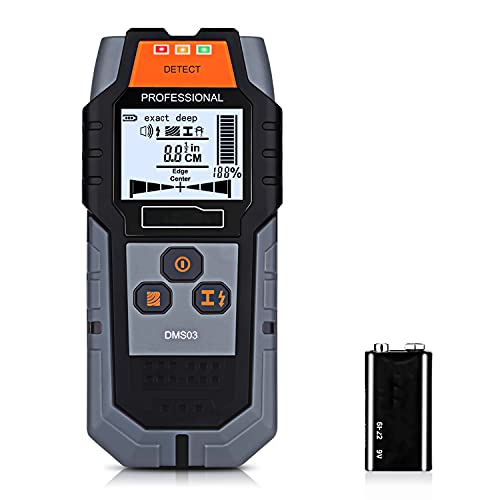 Stud Finder, 4 In 1 Sensor Wall Scanner, With Digital Lcd Display, Automatic Calibration And Sound Alarm, 3 Signal Lamp Prompts, For Wood Ac Wire Metal Stud Detection - Dms03, #TOP2