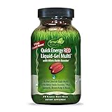 Irwin Naturals Quick Energy RED Liquid-Gel Multi with Nitric Oxide Booster - High Potency Multivitamin, Multi-Mineral Nutrient Support - Super Foods, Maca, Beet, Turmeric & More - 72 Liquid Softgels