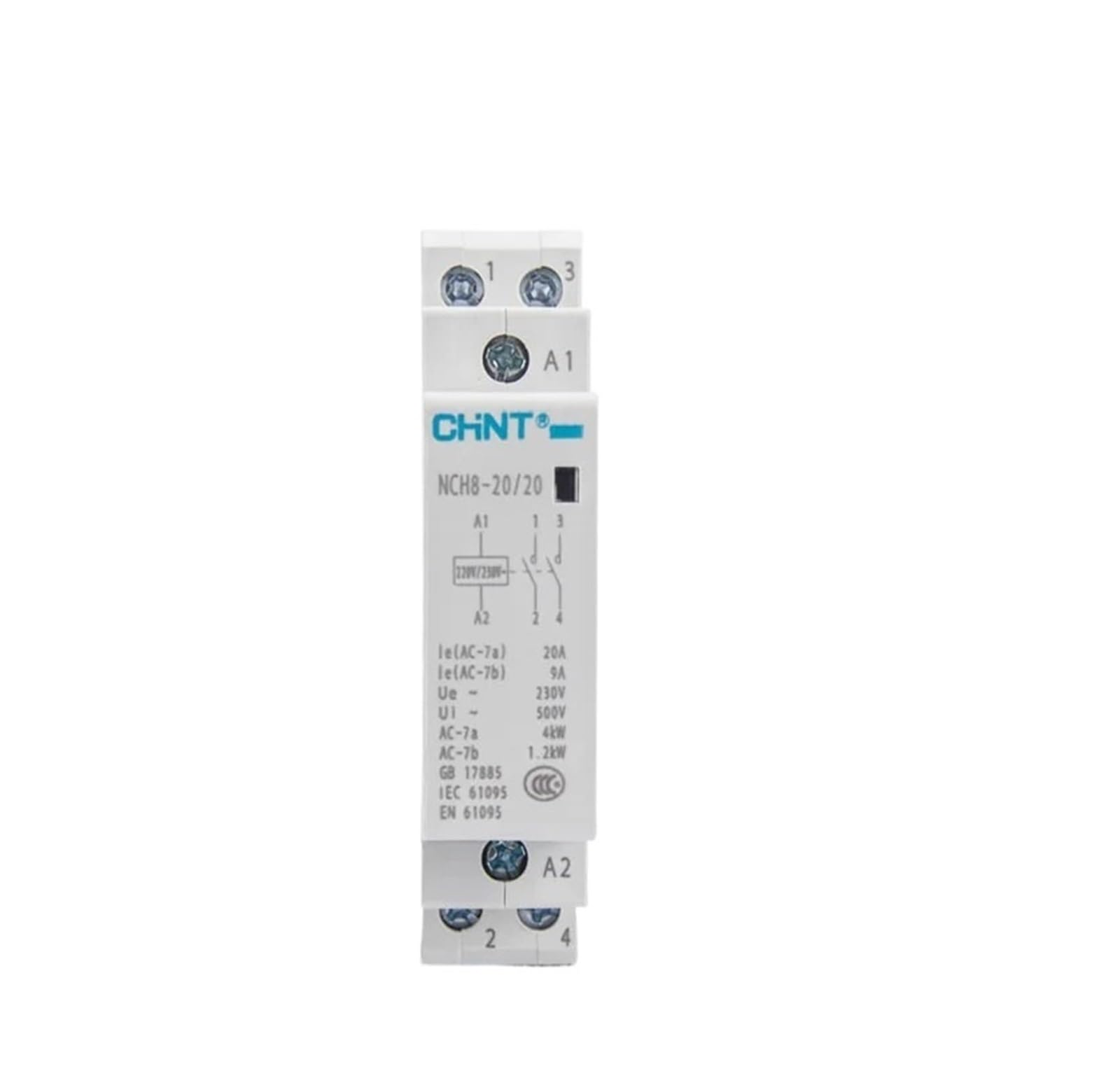 Contacteur modulaire NCH8-20 évite la surchauffe des circuits 230V 20A