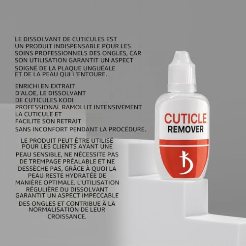 Kodi Professional Dissolvant de Cuticules - Cuticle Remover Nail Gel with Aloe Extracts - Adoucisseur de cuticules à action rapide avec des extraits d'aloès pour des ongles parfaits 30 ml – vue 3