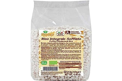 Probios Riz soufflé entier - riz soufflé sans sucre - riche en fibres - 125 g