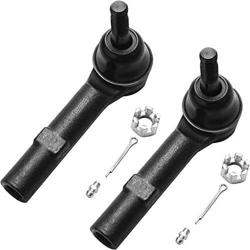 Image of Detroit Axle - 8pc Front Control Arms Kit for 2007-2013 Chevrolet Silverado 1500 GMC Sierra 1500 Suburban Cadillac Escalade, Lower Control Arms w /Ball Joints Inner and Outer Tie Rods w /Rack Boots