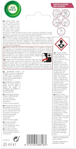 Miniatura 3 de Air Wick Essential Mist - Recambio De Ambientador Difusor De Aceites Esenciales Con Aroma A Peonia Y Jazmín, Multicolor, 3 X 20ml