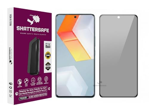 Image of Anti-Spy Privacy Tempered Glass Compatible For IQOO 9 Se [Pack of 1]. 9H Hardness, Anti-Scratch, Edge-to-Edge Protection With Easy Installation Kit & Case Friendly Fit.