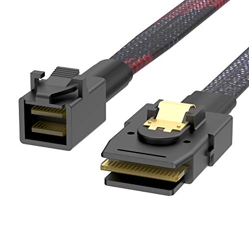 Mini SAS HD Cable, Wordima Internal Mini SAS HD Cable, 1.6 FT SFF-8643 to Mini SAS 36Pin SFF-8087,Mini SAS 36Pin to SFF-8643 Cable Fast Data Transmission Cable