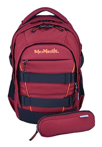 School Backpack McNeill LUCA 2:0 sac d'école bordeaux idéal pour la rentrée