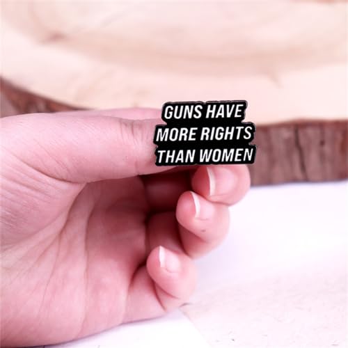 Image of Girl Women Power Rights Brooch Feminism Enamel Lapel Pin Women's Feminist Enamel Pin Brooch Badge Decoration For Clothes Bags