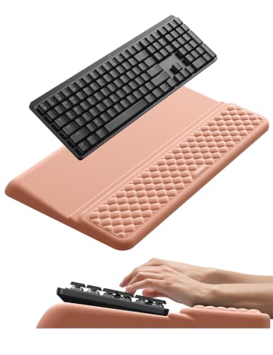 Image of Vaydeer Wrist Rest with Keyboard Stand, Computer Wrist Support Pad, Ergonomic Keyboard Riser Holder Lifter Tray with Wrist Pad, Soft Memory Foam Desk Cushion, Palm Hand Typing for Office Home School