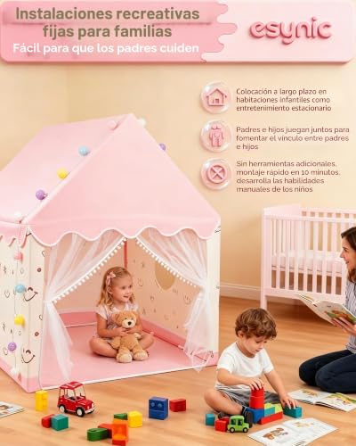 Tienda campaña infantil eSynic para exterior e interior con luces mágicas 4