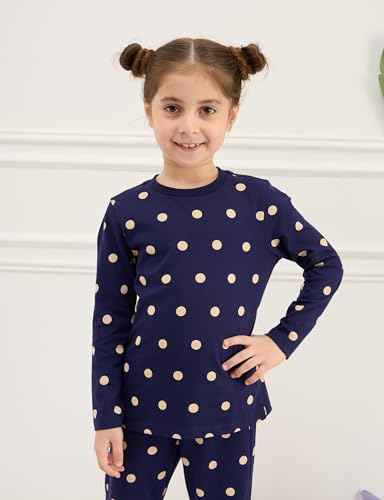 Image of Amazon Brand - Symbol Girls Night Dress | 100% Cotton T-Shirt & Pajama Set | Full Sleeves | Age 2-12 Years