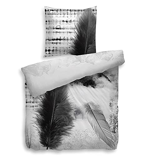 Heckett Lane Mako-Satin Wendebettwäsche Ace 135x200 (80x80)...