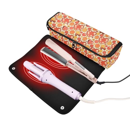 Bolsa de viaje para herramientas de cabello con estera resistente al calor y organizador removible para planchas, rizadores y secadores miniatura 2