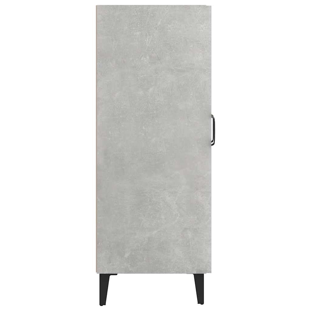 vidaXL Buffet Armoire Latérale Meuble de Rangement Organisateur de Maison Salon Salle de Séjour Intérieur Gris Béton 69,5x34x90 cm Bois d'Ingénierie
