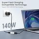 AIYEEN USB-C-Buchse-zu-Buchse-Koppler (2er-Pack), USB4.0-Typ-C-Anschluss, 40 Gbit/s, 140 W, Datenübertragungsanschluss, Schnellladung, Typ C OTG für iPhone 15, PC, Laptop, Tablet, Telefon
