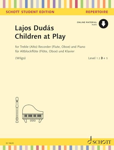 Dudas: Children at Play for Alto Recorder (or Flute or Oboe) and Piano Book with Audio Online