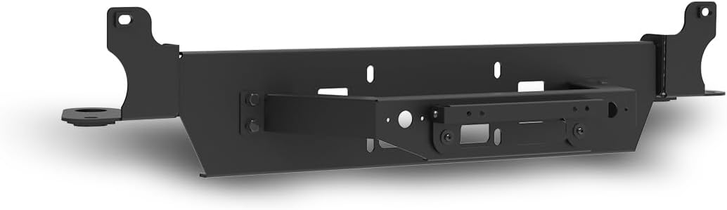 Nixon Offroad Bumper Winch Plate, Winch Mounting Plate with Flip-up Licence Plate Mounting Bracket, Winch Plate Mount for 2019-2024 Ram 1500, Up to 9,500 Lb Capacity