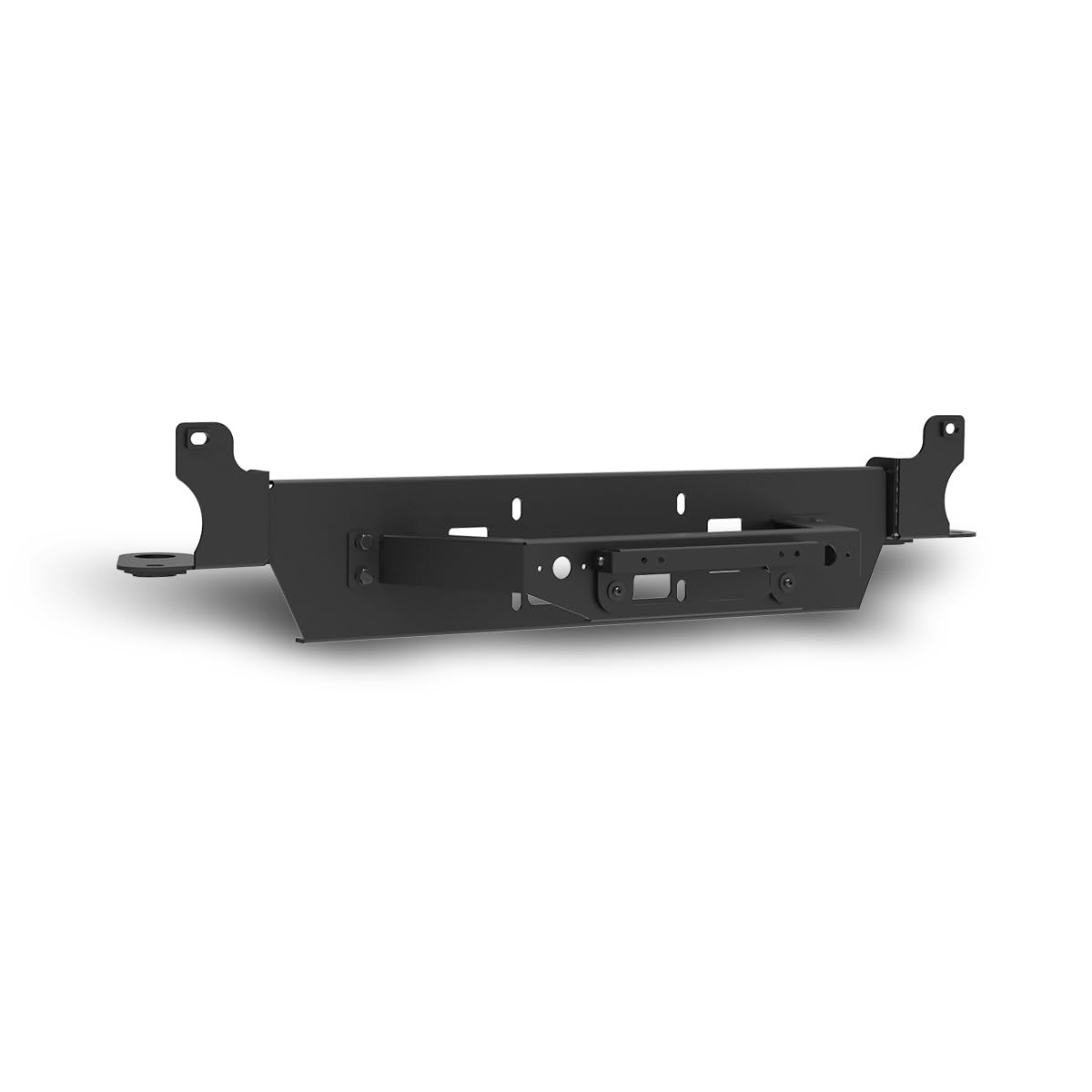 Nixon Offroad Bumper Winch Plate, Winch Mounting Plate with Flip-up Licence Plate Mounting Bracket, Winch Plate Mount for 2019-2024 Ram 1500, Up to 13,000 Lb Capacity
