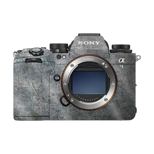 Image of Glossy Glitter Camera Skin Compatible with Sony Alpha 9 III (2024) - Shadow Concrete - Premium 3M Vinyl Protective Wrap Decal Cover - Easy to Apply | Crafted in the USA by MightySkins