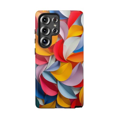 Coque Samsung S25 Ultra jaune au motif feuille découpée effet brillant