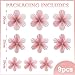 SUNBEAUTY 9 PCS Pink and Cherry Blossom Party Decorations Pink Paper Fans Decor Sunset Party Floral Backdrop Decoration Hanging Paper Flowers for Wall Birthday Wedding Baby Shower Supplies