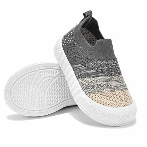Image of Exegawe Baby Shoes Lightweight Mesh First Walking Shoes for Boys Girls Footwear Toddler Non Slip Sneakers