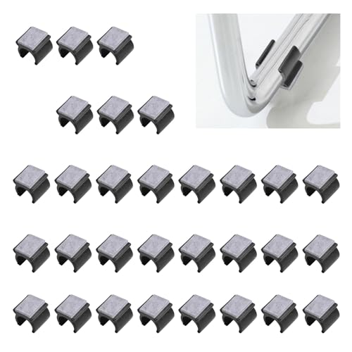 UFURMATE Chair Pads, 30Pcs Plastic Floor Protectors with Felt Pads & Screws